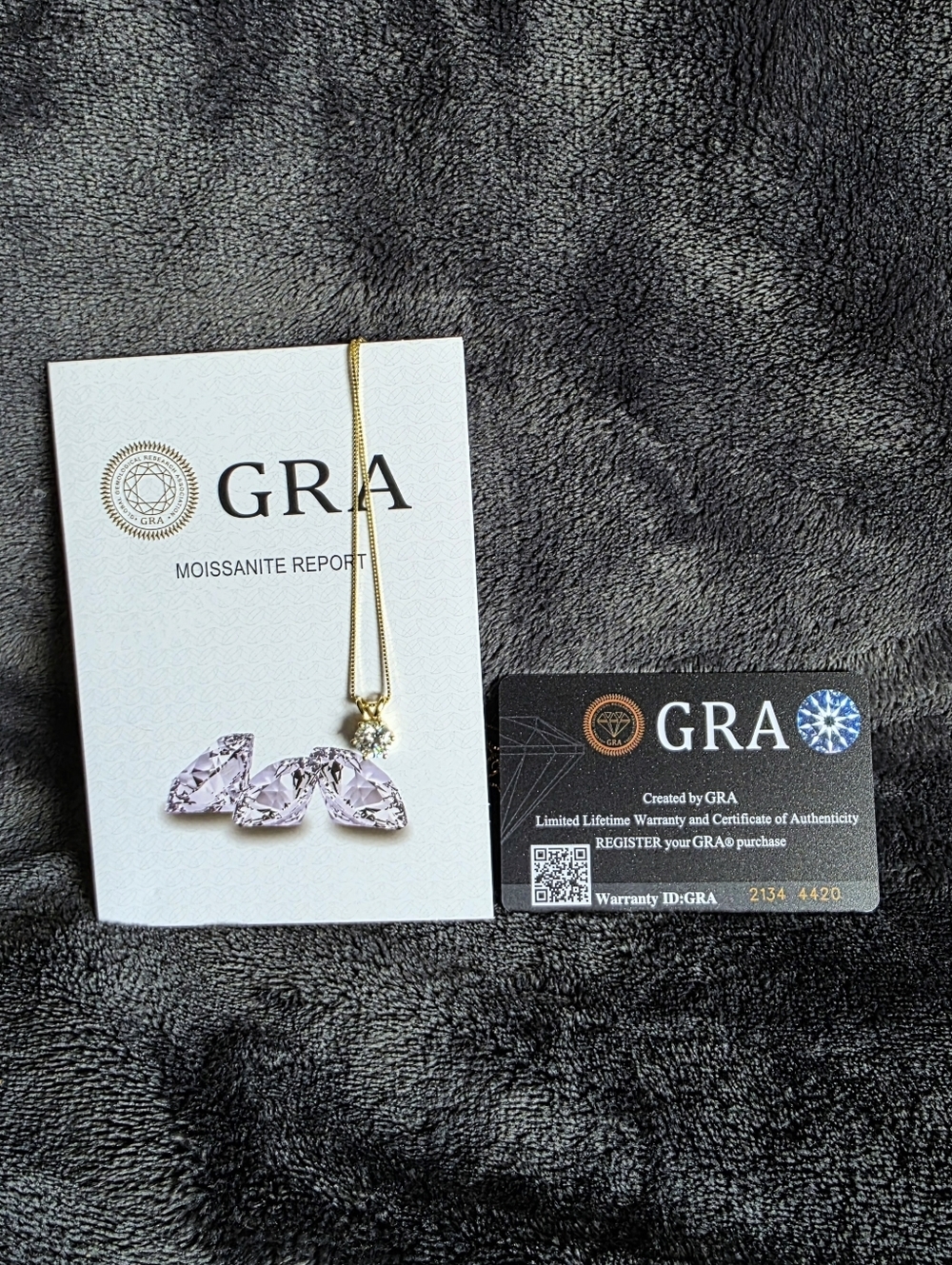 2 ct round-cut diamond stimulate Moissanite solitaire pendant set Chain necklace - Picture 10 of 14